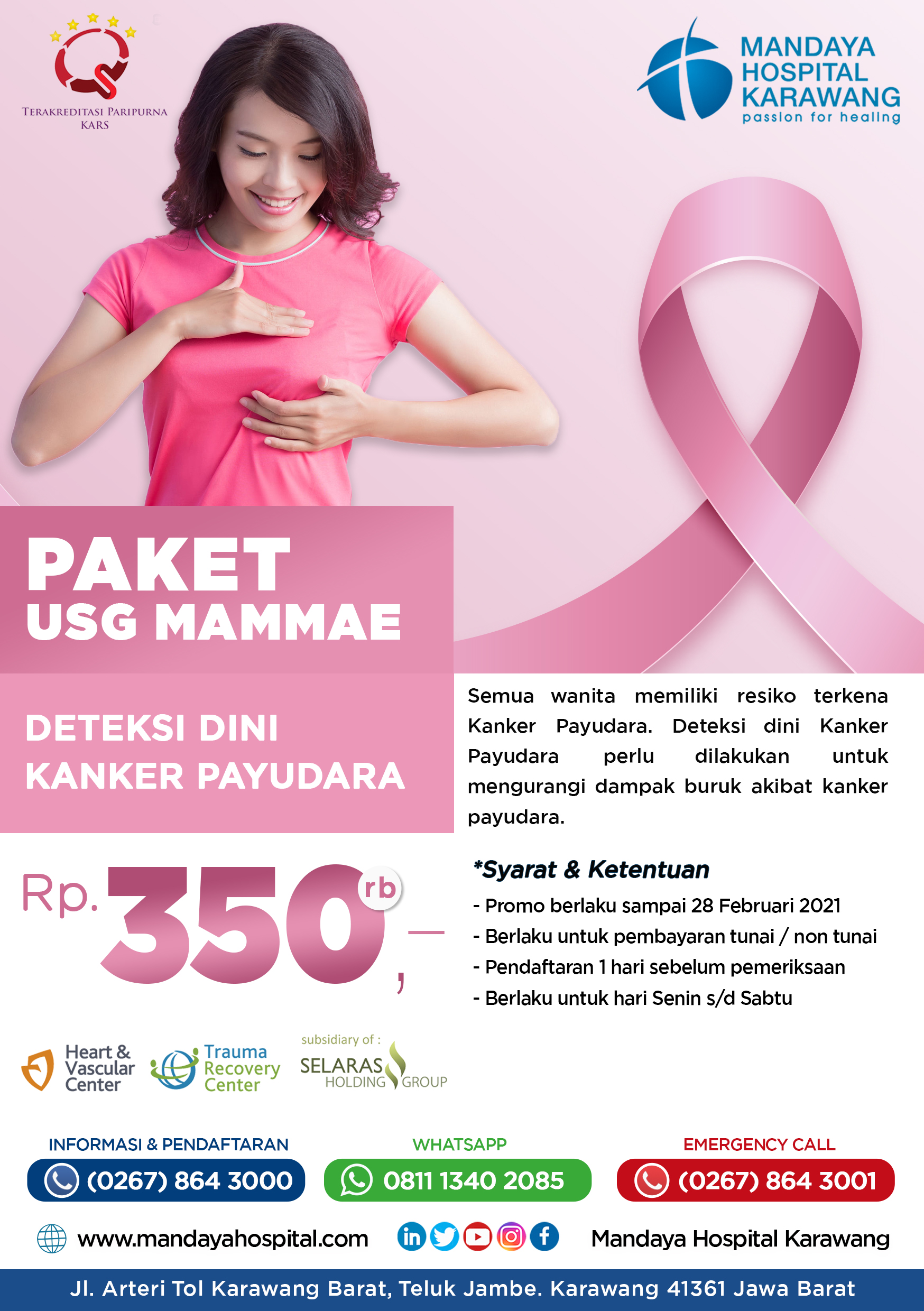 Paket Usg Mammae Mandaya Hospital Group