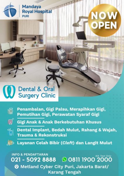 NOW OPEN, DENTAL & ORAL SURGERY CLINIC – MANDAYA ROYAL HOSPITAL PURI