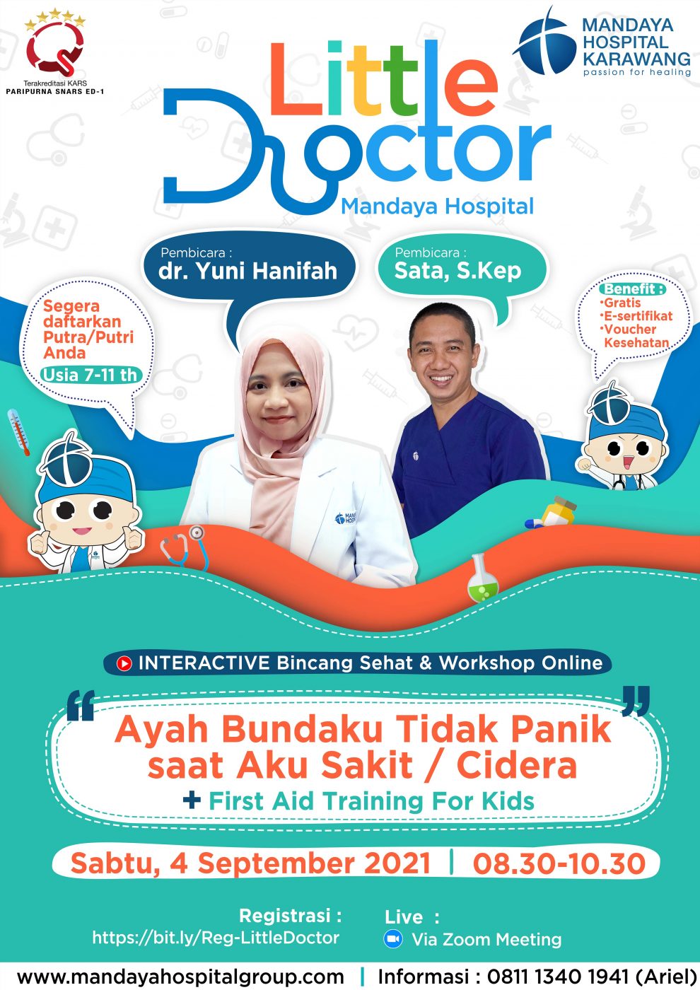 Little Doctor : Ayah Bundaku Tidak Panik saat Aku Sakit / Cidera