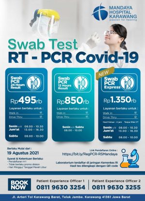 Laboratorium Pcr Mandaya Hospital Karawang Menyediakan Layanan Rt Pcr Swab Test Covid