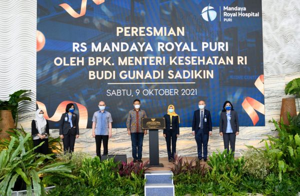 Mandaya Royal Hospital Puri diresmikan pada 9 Oktober 2021 oleh Bpk. Menteri Kesehatan RI, Budi Gunadi Sadikin.