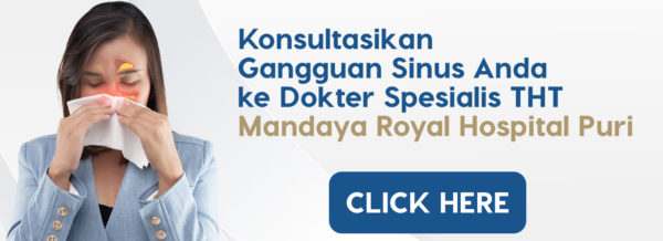 Banner konsultasi gangguan sinus ke dokter spesialis THT