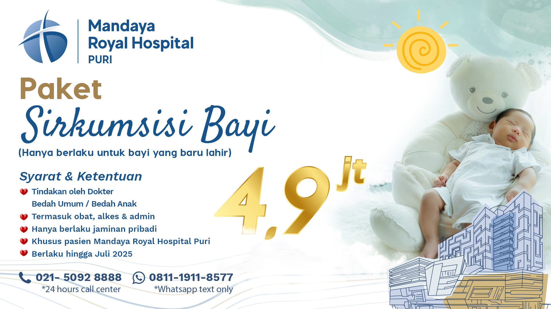 Paket Sirkumsisi Bayi 2025 – Mandaya Royal Hospital Puri