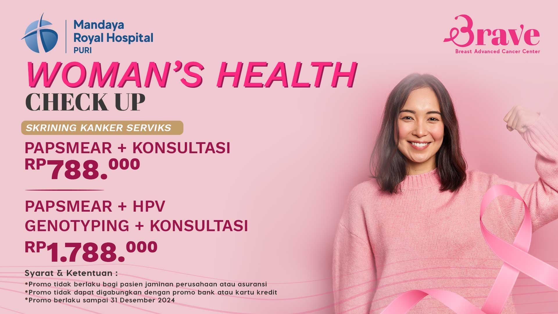 Promo Harga Papsmear dan HPV Genotyping 2024 – Mandaya Royal Hospital Puri