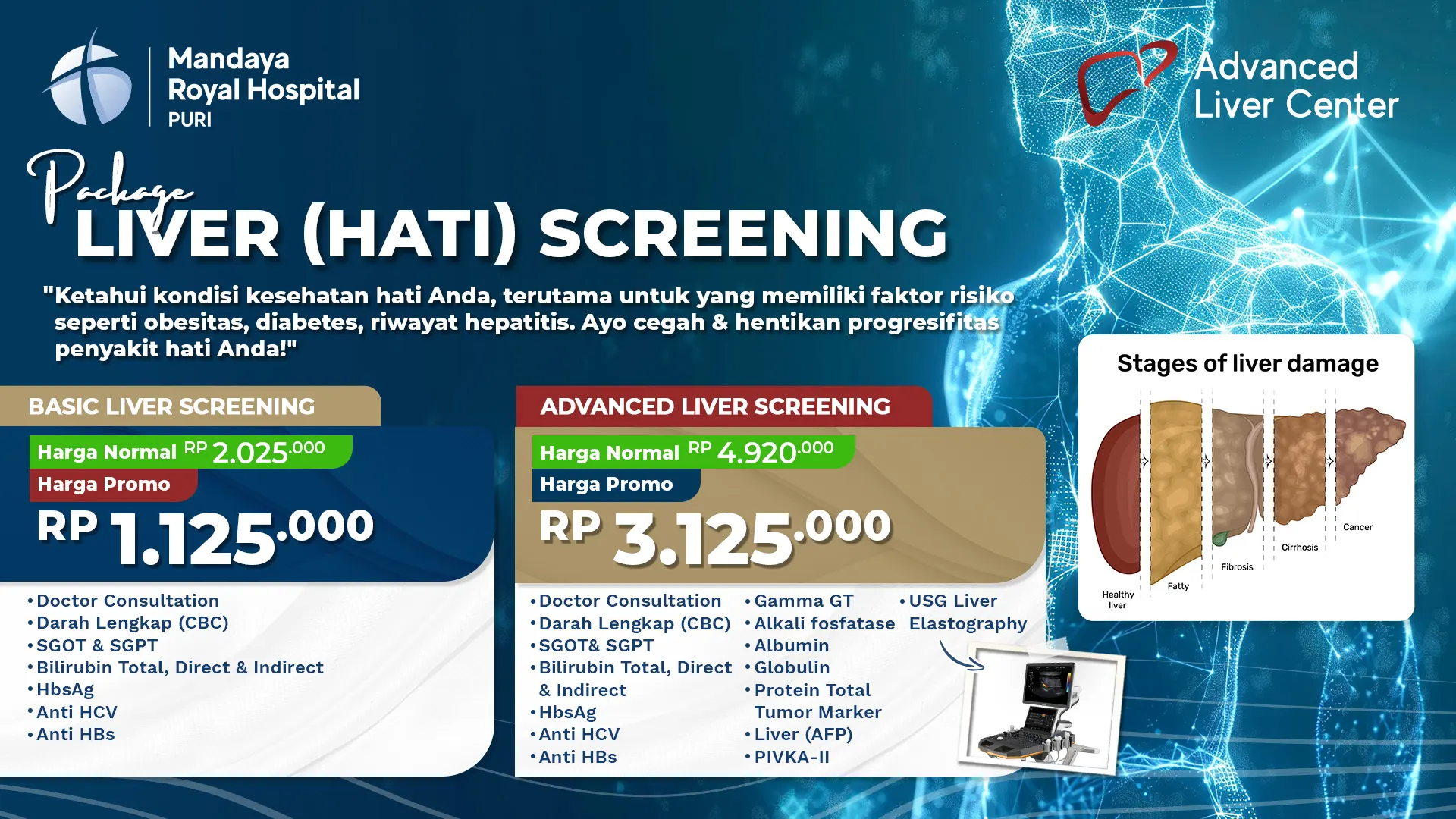 Harga Paket Screening Liver 2024 – Mandaya Royal Hospital Puri