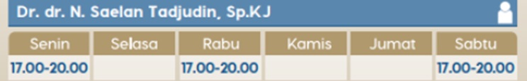 jadwal dr saelan