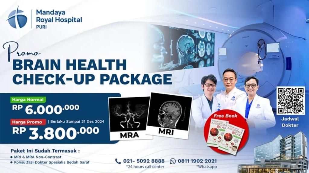 PAKET PEMERIKSAAN OTAK MRI MRA
