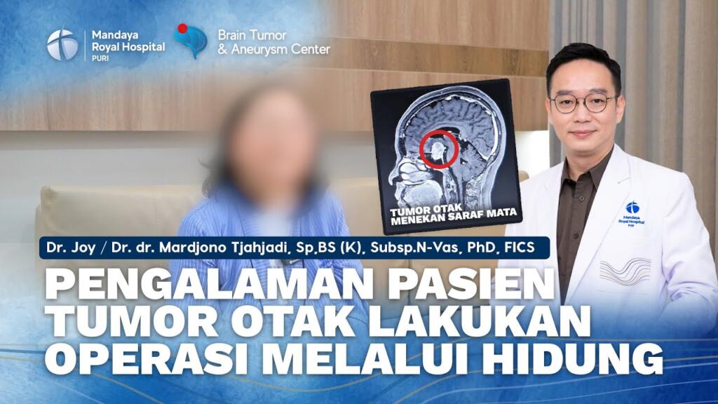Pasien Lakukan Operasi Pengangkatan Tumor Otak Lewat Hidung di RS Mandaya Royal Puri