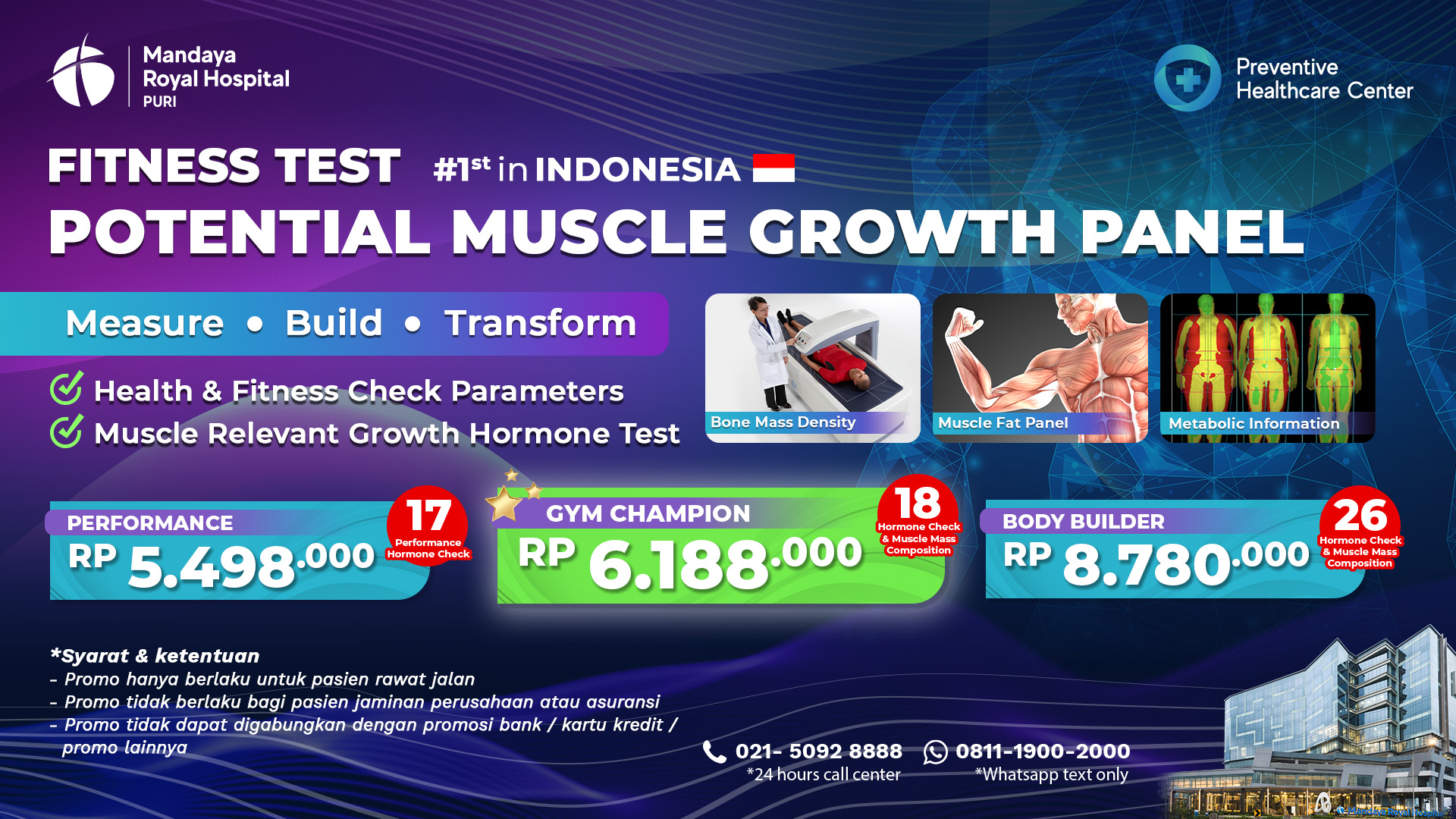 Paket Fitness Test 2025 - Mandaya Royal Hospital Puri