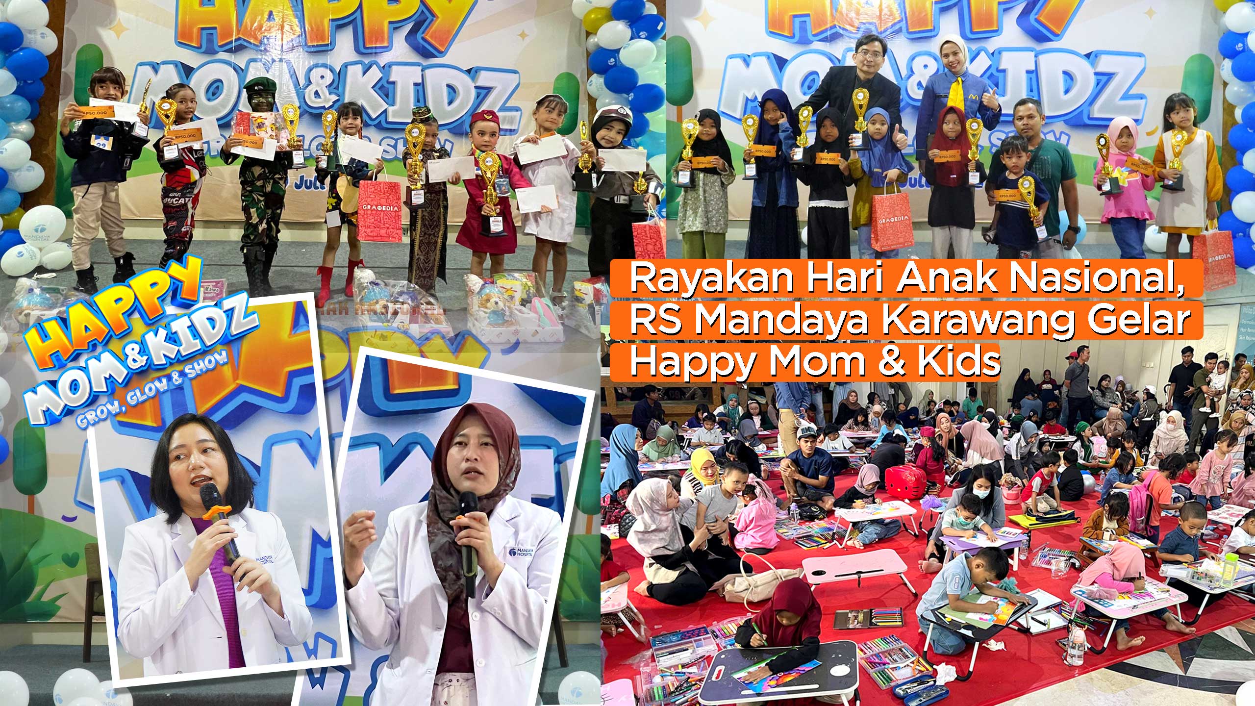Rayakan Hari Anak Nasional, RS Mandaya Karawang Gelar Acara “Happy Mom & Kids”