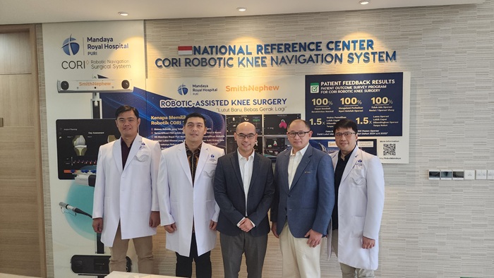 With Four Internationally Certified Robotic Orthopedic Surgeons, Mandaya Royal Puri Hospital Appointed as Indonesia’s CORI Robotic Knee Reference Center