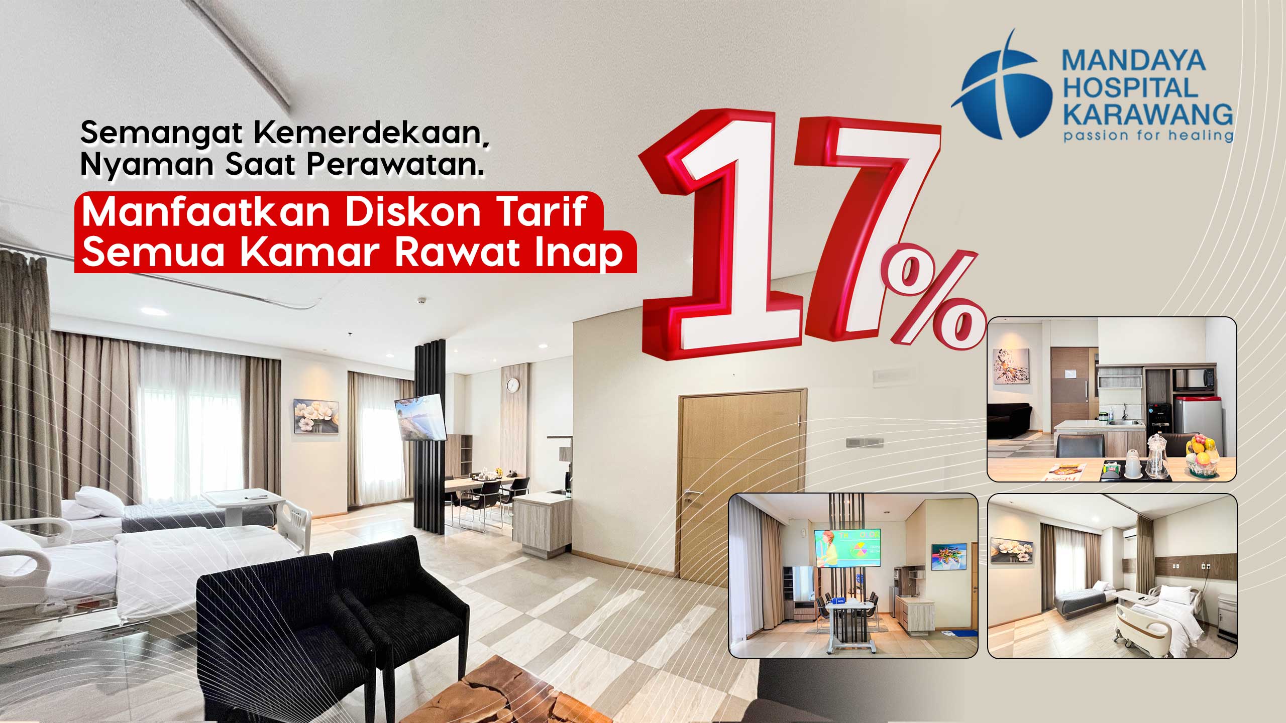 Diskon Tarif Semua Kamar Inap | Agustus 2025