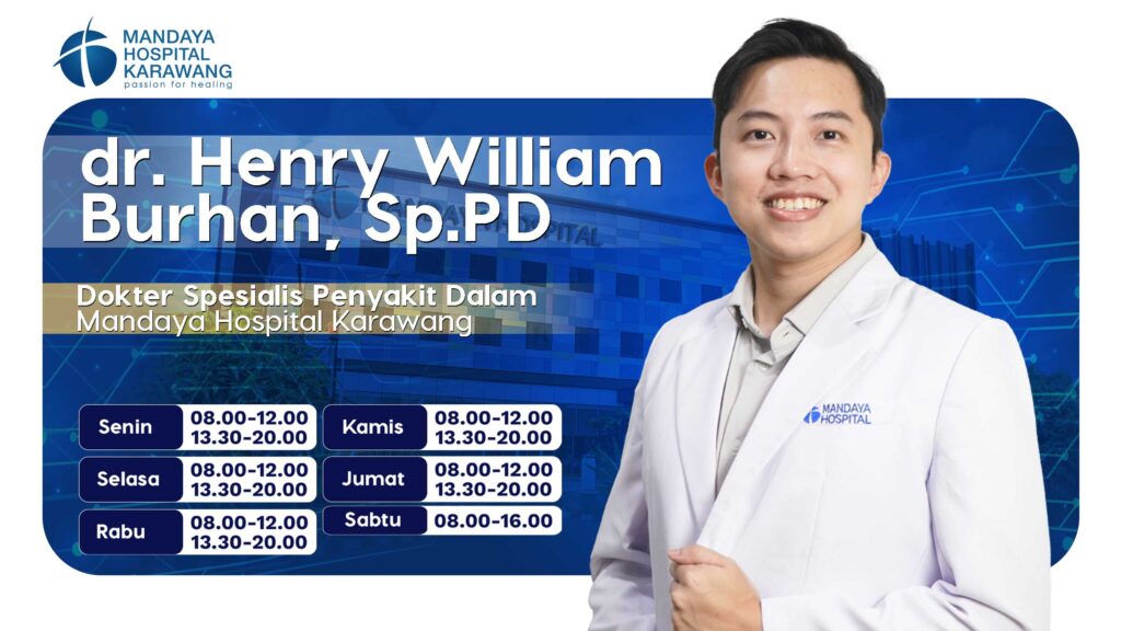 Jadwal Dokter Spesialis Penyakit Dalam Praktik Setiap Hari di Karawang dr. Henry William Burhan, Sp.PD