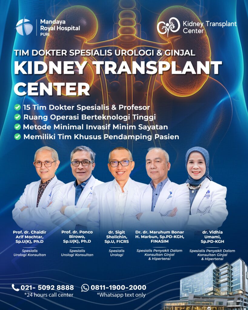 Pusat Transplantasi Ginjal Mandaya Royal Hospital Puri