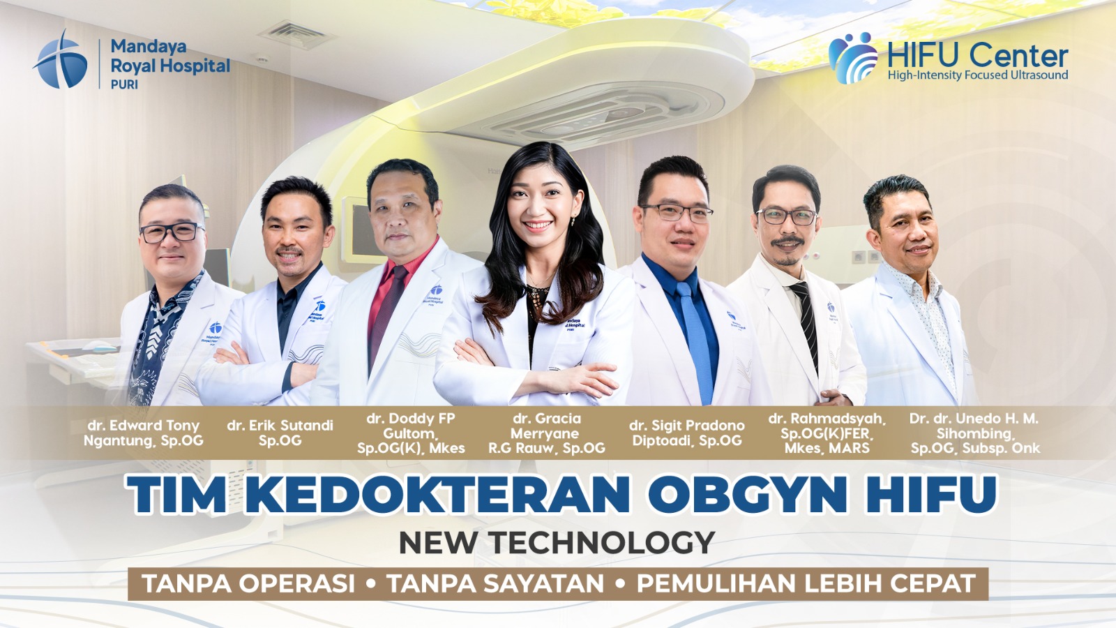 RS Mandaya Royal Puri Miliki 7 Dokter OBGYN Tersertifikasi HIFU untuk Tangani Miom Rahim