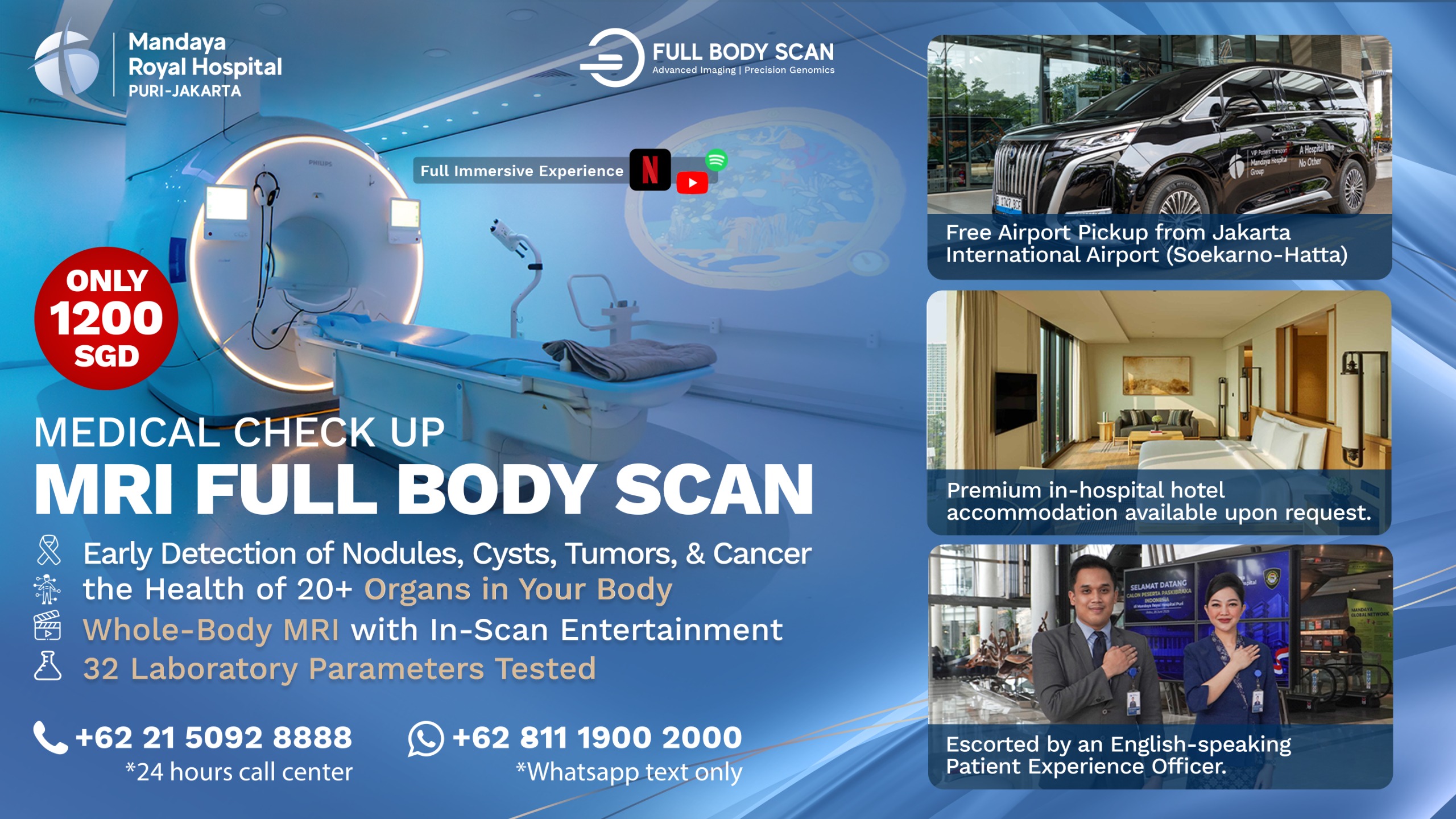 Premium MRI Full Body Scan at Mandaya Royal Hospital Puri – A Trusted Health Screening Choice for Singapore Patients