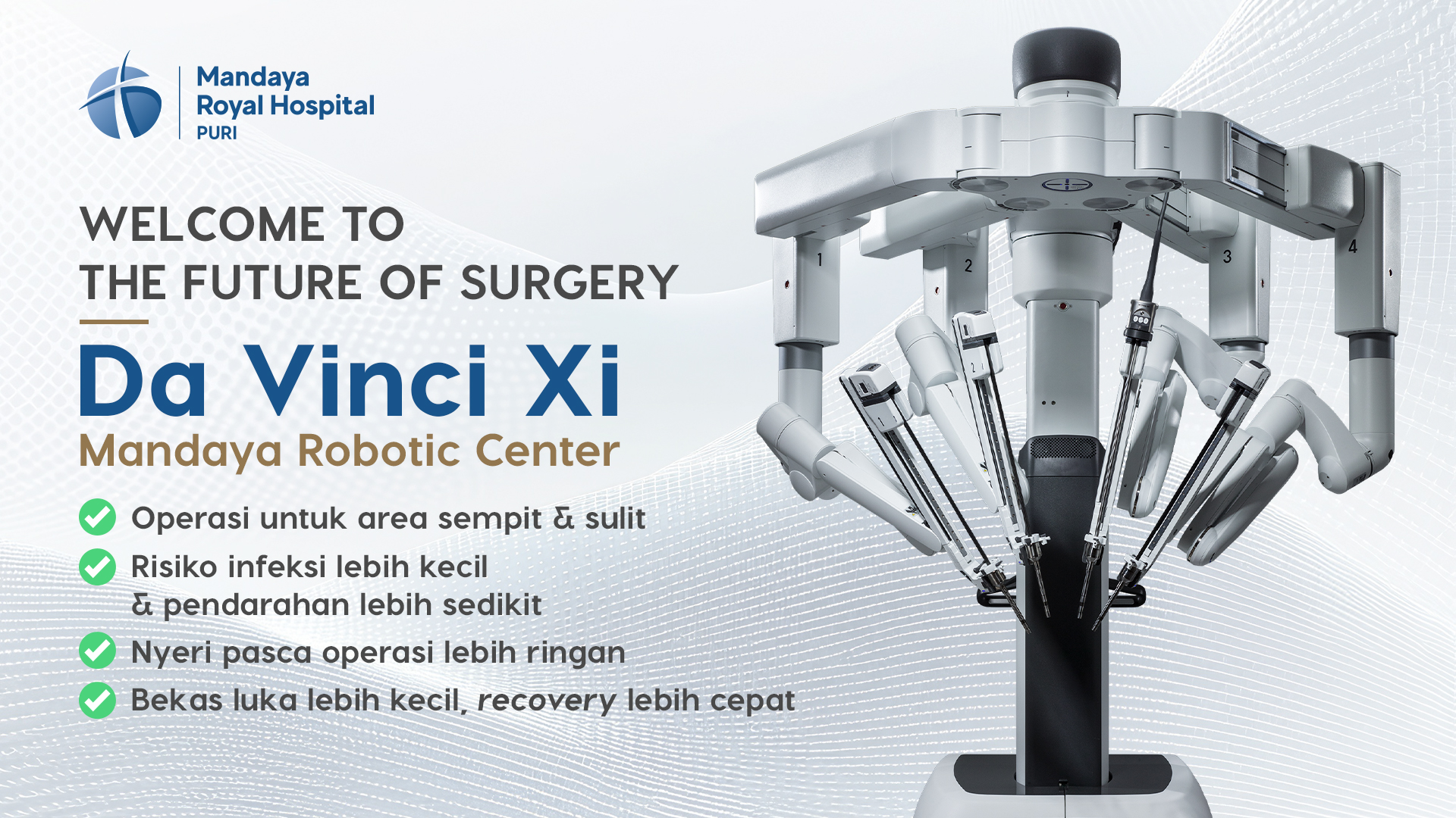 Keunggulan Sistem Bedah Robotik da Vinci Xi dalam Prosedur Operasi, Ada di RS Mandaya Puri