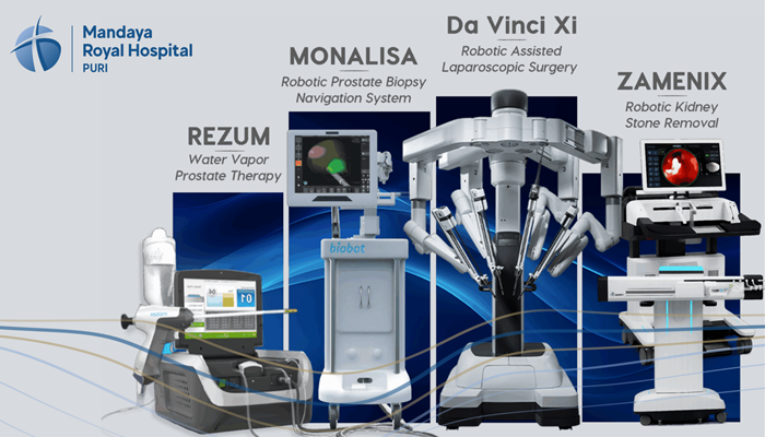 Teknologi Robotik di Rumah Sakit Urologi RS Mandaya Royal Puri, Dari Da Vinci Xi hingga Zamenix